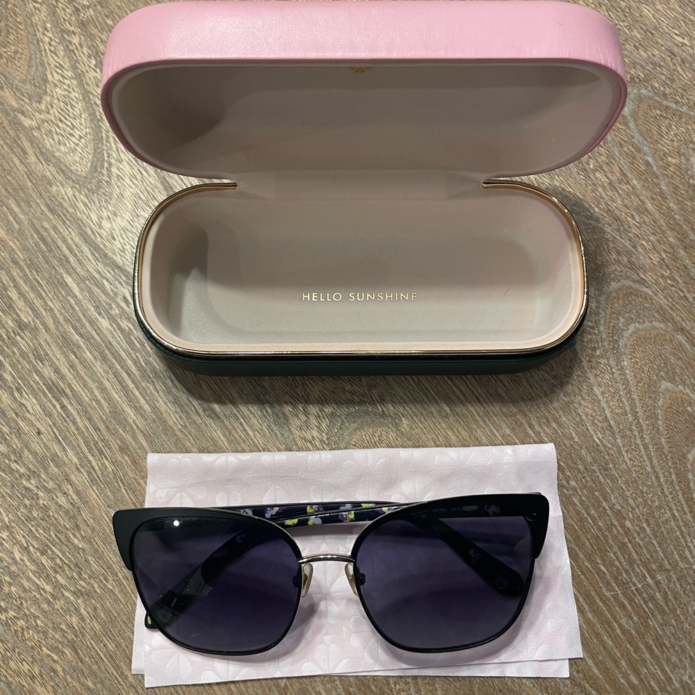 Kate Spade Black Cat-Eye Sunglasses